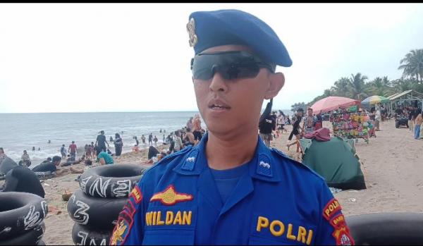 Rasa Aman Wisatawan, Tim SAR Ditpolairud Polda Banten Patroli Pantai