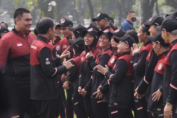 Ini Pesan Tegas Presiden Jokowi ke Seluruh Atlet saat Lepas Kontingen Indonesia ke SEA Games Kamboja