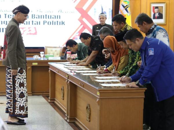 Pemprov Gelontorkan Rp33,9 Miliar untuk 9 Partai di DPRD Jateng, Ini Rinciannya