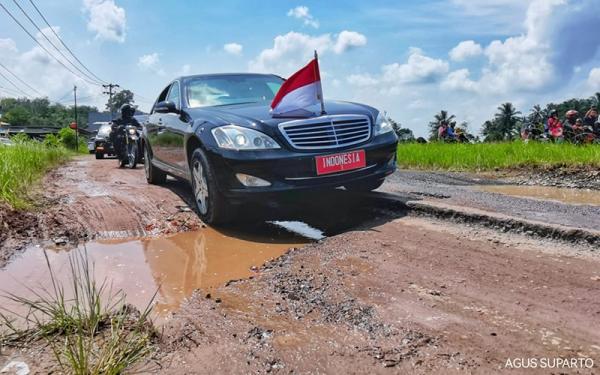 Jalan Kabupeten di Lampung hanya 50 Persen Kondisinya Mantap: PUPR Separuhnya Lagi Hancur