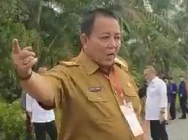 Grogi Ada Jokowi, Gubernur Lampung Sampai Lupa Nama Daerah Sendiri