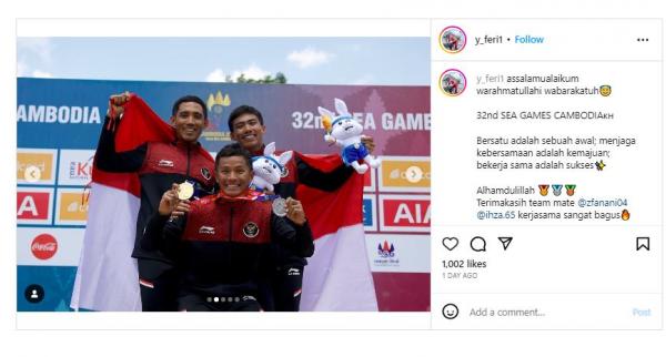 Kakak Beradik Pembalap Sepeda Asal Lumajang Sabet Emas di Sea Games 2023, Gubernur Khofifah Bangga