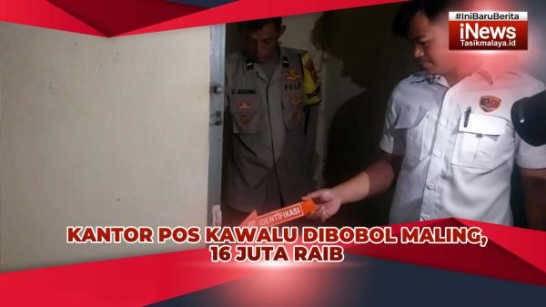 VIDEO: Kantor Pos Kawalu Kota Tasikmalaya Dibobol Maling, Brankas Berisi Uang Rp16 Juta dan  Materai