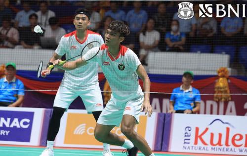 Indonesia unggul atas Singapura di Semifinal Bulu Tangkis Beregu Putra SEA Games 2023