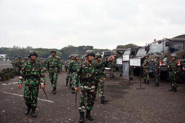 Resimen Artileri 2 Marinir Gelar Apel Jelang Latihan Armada Jaya dan Latihan Gabungan TNI 2023