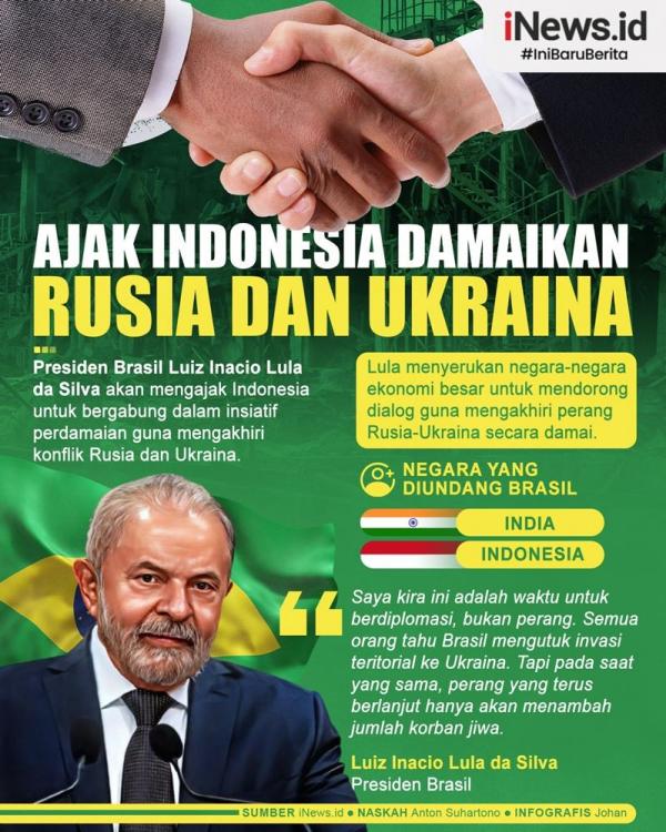 Infografis Brasil Ajak Indonesia Damaikan Rusia dan Ukraina