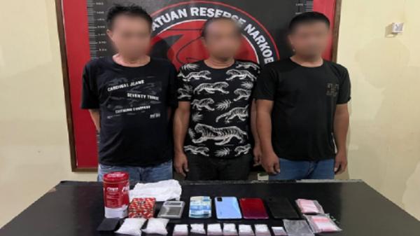 Kepergok Transaksi Sabu, Tiga Pengedar Narkoba di Kutai Timur Ditangkap Polisi