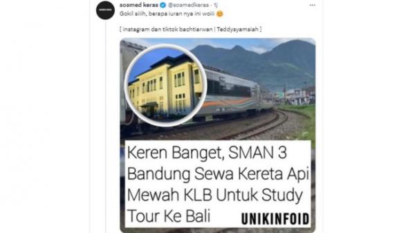 Siswa SMA Sewa Kereta Mewah Study Tour ke Bali Disorot Netizen