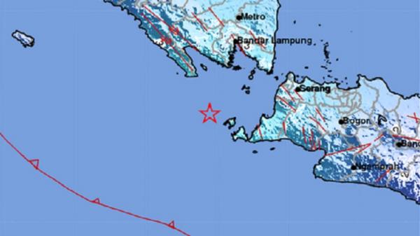 Gempa M 4,6 Guncang Sumur  Banten Pusat Getaran di Laut