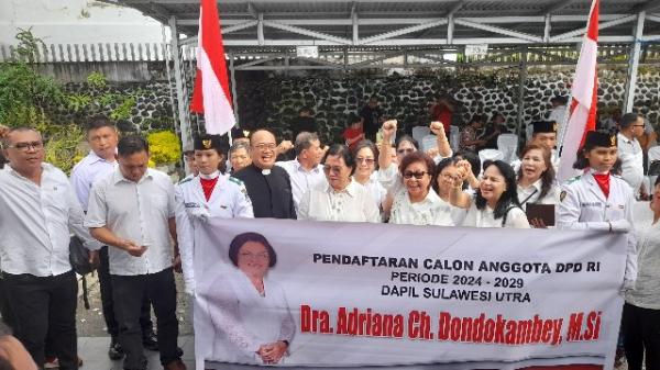 Adriana Dondokambey Mendaftar Bakal Calon DPD RI Dapil Sulut
