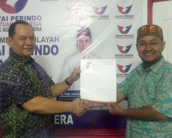 Denny Zulfikar Mantan Presenter TV dan Penyiar Radio Bergabung Ke Partai Perindo di Aceh