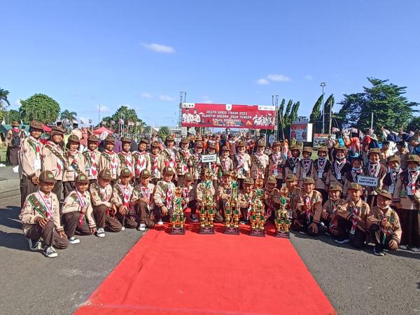 5 Barung Kwarcab Banyumas Tergiat dalam Pesta Siaga Binwil Banyumas