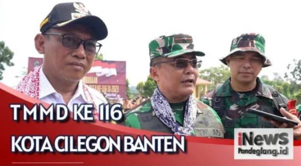 TNI Membangun Desa, Kodim 0623/Cilegon Wujudkan  Pembangunan Jalan Desa di Cikerai