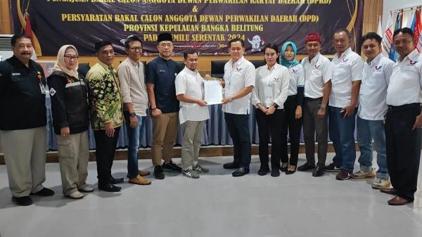 Daftar 45 Bacaleg ke KPU, DPW Partai Perindo Bangka Belitung Targetkan 8 Kursi