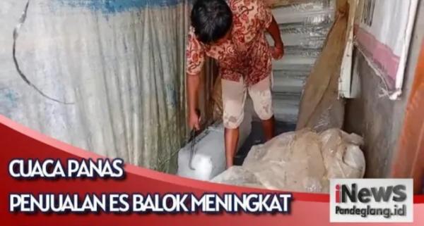 Kebutuhan Es Balok Alami Peningkatan di Pandeglang Saat Cuaca Panas Ekstrem