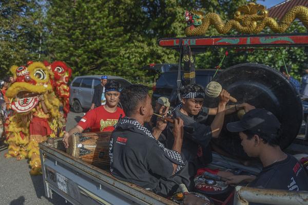 Potret Peserta Parade Karnaval Budaya HUT Sumsel 
