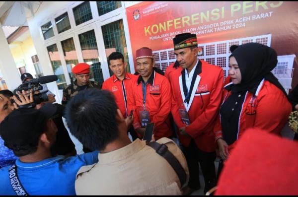 Daftarkan 31 Bacaleg, Partai Aceh Targetkan 11 Kursi DPRK Aceh Barat