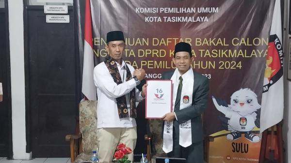 DPD Partai Perindo Kota Tasikmalaya Bawa 45 Bacaleg Daftar ke KPU, Target Satu Kursi Per Dapil
