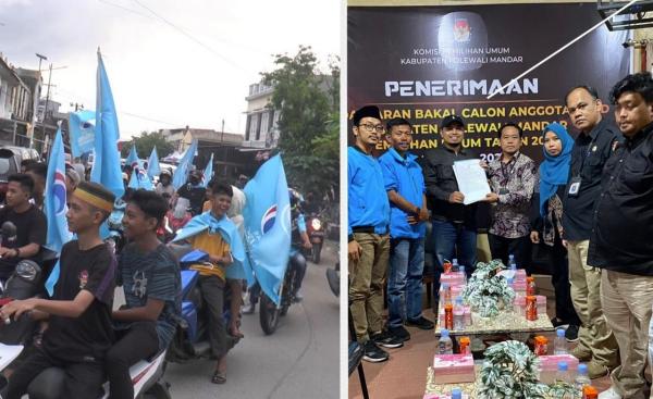 Konvoi Puluhan Motor ke KPU Kawal Partai Gelora Daftar Bakal Caleg, Optimis Raih Kursi di DPRD