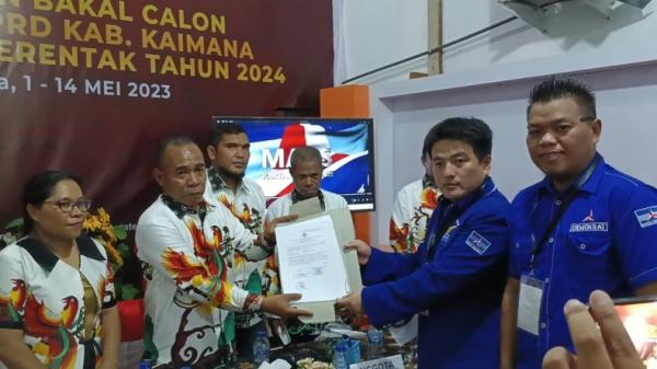 Resmi Daftarkan 20 Bakal Calon Anggota Legislatif, Partai Demokrat Kaimana Targetkan 9 Kursi