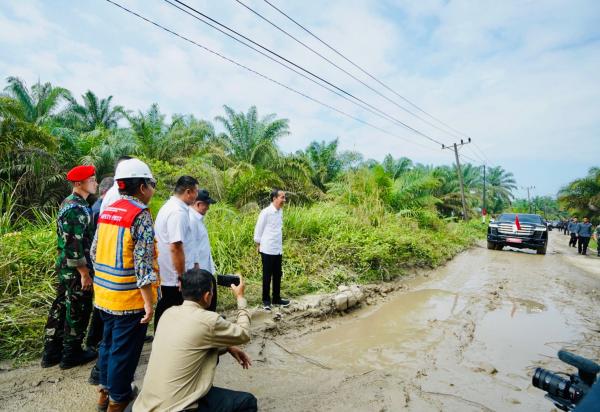 Usai Lampung dan Jambi, Jokowi Tinjau Jalan Rusak di Sumut 