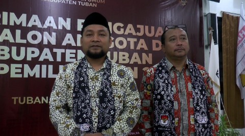 Hari Terakhir Pengajuan Bacaleg di KPU Tuban : Partai Garuda Tidak Hadir