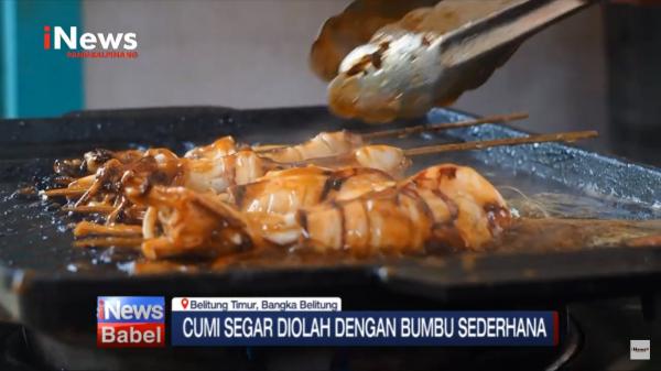 Video: Lezatnya Cumi Bakar Khas Belitung Timur, Ternyata Ini Resep Rahasianya