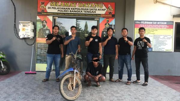 Curi Motor, Dedek Ditangkap Tim Cobra Polres Bangka Tengah