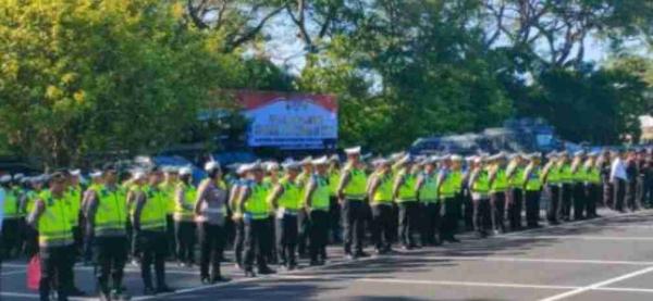 Polda Bali Gandeng Polres Bandara Gelar Apel Pengamanan Kunjungan Wakil Presiden ke Bali