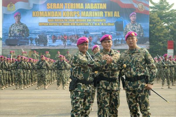 Mayjen TNI Marinir Nur Alamsyah Resmi Jadi Dankormar