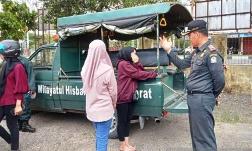 Sejumlah Perempuan Berbusana Ketat di Aceh Barat Terjaring Razia WH