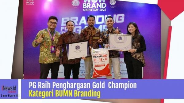 Pupuk Non Subsidi PG  Raih Penghargaan Gold  Champion Kategori BUMN Branding