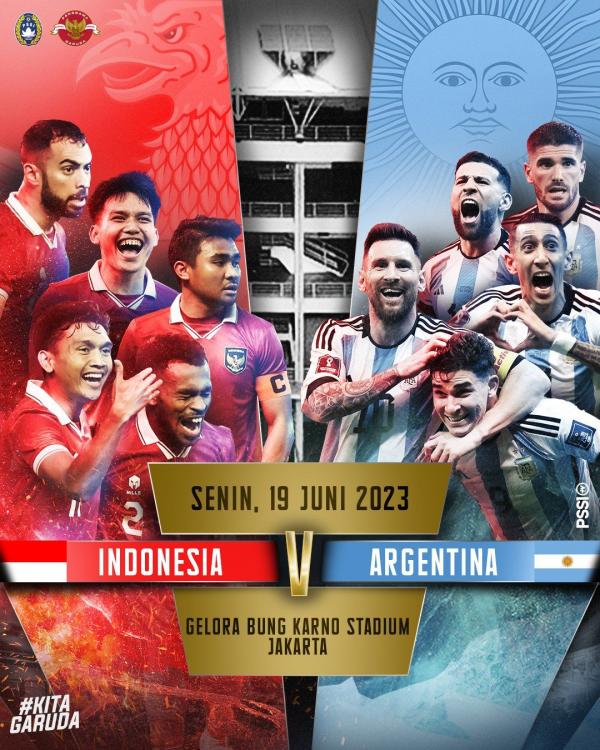 Resmi! Indonesia Akan Menghadapi Argentina pada FIFA Matchday