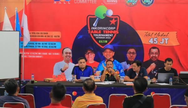 255 Peserta Ikuti Inkorincorp Table Tennis Tournament Veteran 2023 di Balikpapan 