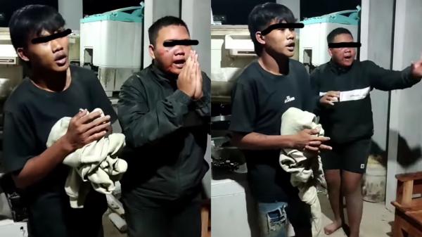 Viral 2 Pencuri Motor di Blitar Dihukum Nyanyi Garuda Pancasila, Ditimpuk Bangku gegara Tak Hafal