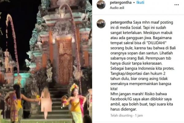 Warga Murka! Bule Cantik Bugil Lenggak Lenggok di Tengah Pentas Tari Bali