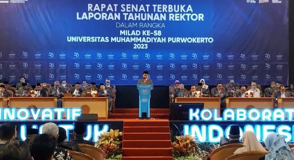 Rapat Senat Terbuka Milad ke-58, UMP Beri Beasiswa Atlet dan Menuju Transformasi Digital University