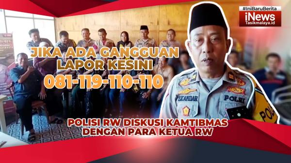 VIDEO: Polisi RW Kelurahan Cikalang Tasikmalaya Diskusi Kamtibmas dengan Para Ketua Rukun Warga