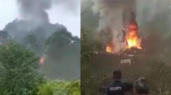Helikopter Latih TNI AD Jatuh Lalu Terbakar di Perkebunan  Ciwidey Bandung, Seperti Ini Kondisinya