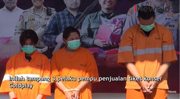 3 Pelaku Penipuan Tiket ColdPlay Diciduk di Malang