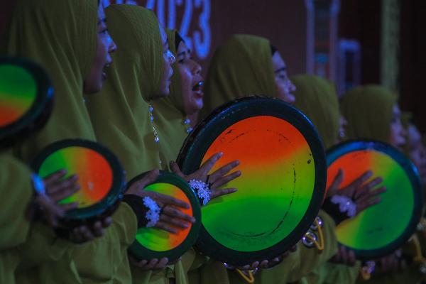 Potret Peserta Lomba Rebana Festival Palembang Darussalam XXI