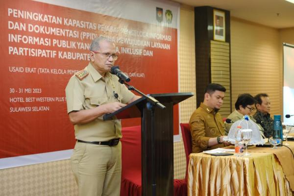 Diskominfo-SP Gowa Bersama USAID Erat Tingkatkan Kapasitas Pejabat PPID