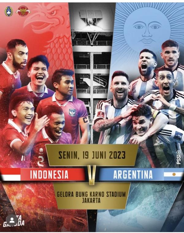 Hanya dalam 5 Menit saja Tiket Publik Indonesia vs Argentina Ludes