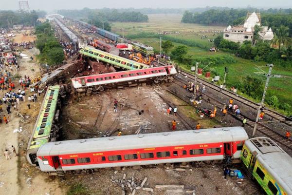 Tragis! Kecelakaan Kereta di India Tewaskan 288 Orang