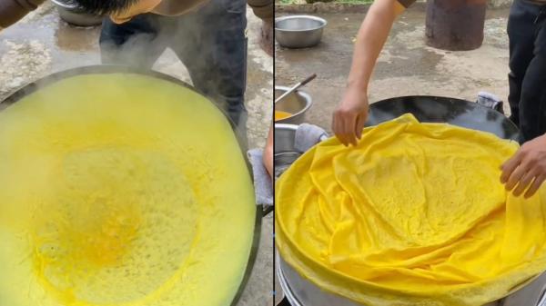 Viral Omelet Kertas Atau Selimut Telur, Beginilah Cara Unik Membuat Telur Dadar