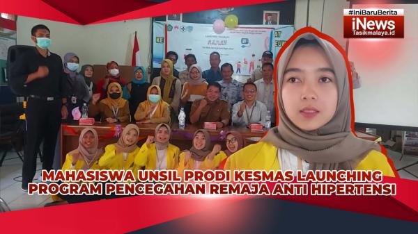 VIDEO: Mahasiswa Unsil Prodi Kesmas Kelompok Sahwahita Launching Pencegahan Remaja Anti Hipertensi