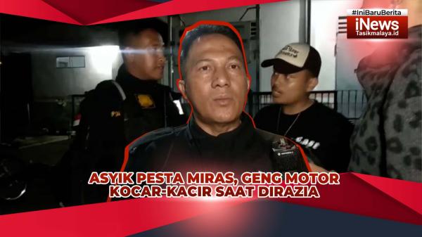 VIDEO: Asyik Pesta Miras, Geng Motor di Kota Tasikmalaya Kocar-kacir saat Didatangi Maung Galunggung
