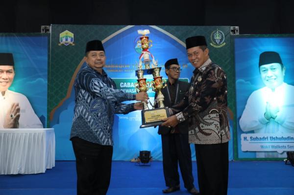 Raih Juara Umum MTQ XI Kota Serang 2023, Syafrudin : Harap Kecamatan Kasemen Juara Tingkat Provinsi