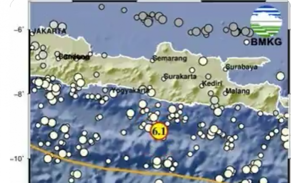 Gempa M6,1 Guncang Pacitan Jatim, Getaran Terasa di Jogja, Magelang hingga Semarang