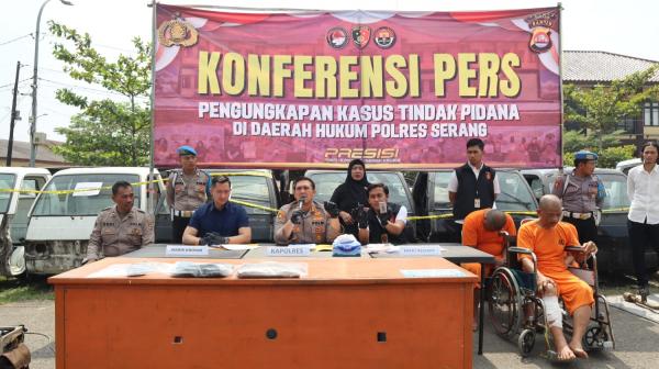 Door! Tim Resmob Polres Serang Ringkus 3 Spesialis Curi Mobil Pickup Lintas Provinsi